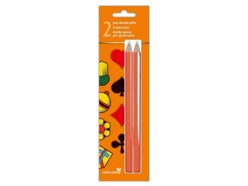 Carta.Media Kreidestift 2 Jasskreidestifte in Blister Set mit 2 Kreiden