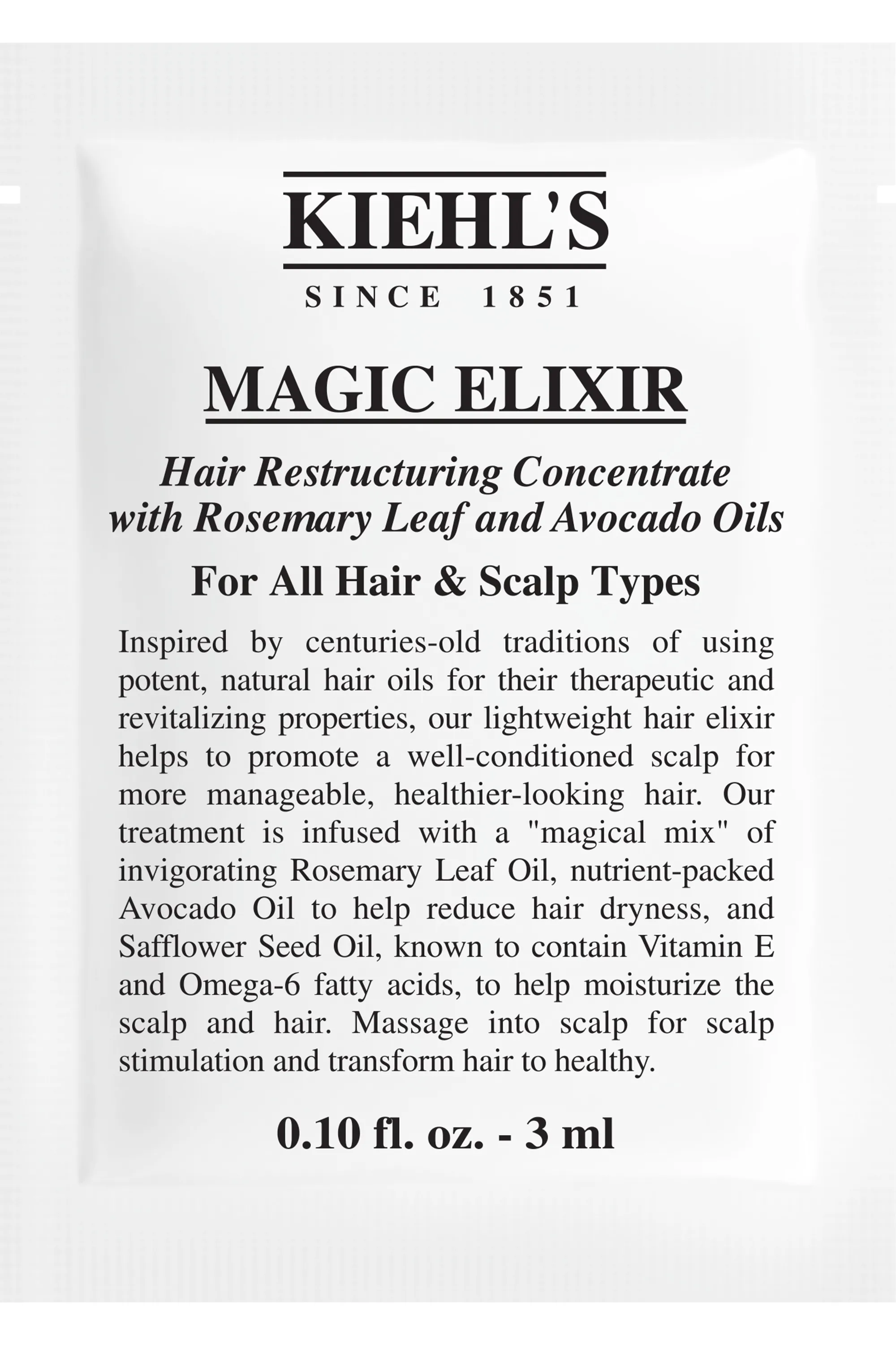 Kiehl's Concentré restructurant aux huiles naturelles Magic Elixir-125 ml