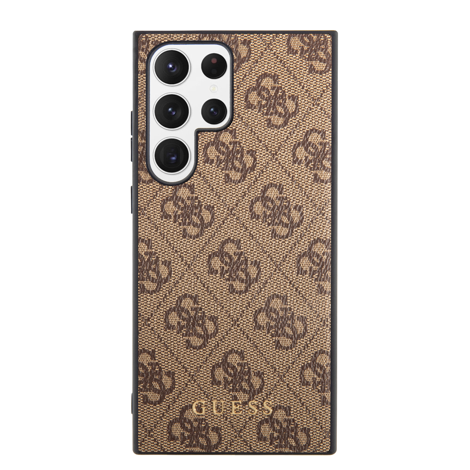 Samsung Galaxy S23 Ultra 5G Leder Hardcase Hülle 4G Metal Logo (GUHCS23LG4GFBR) - Braun