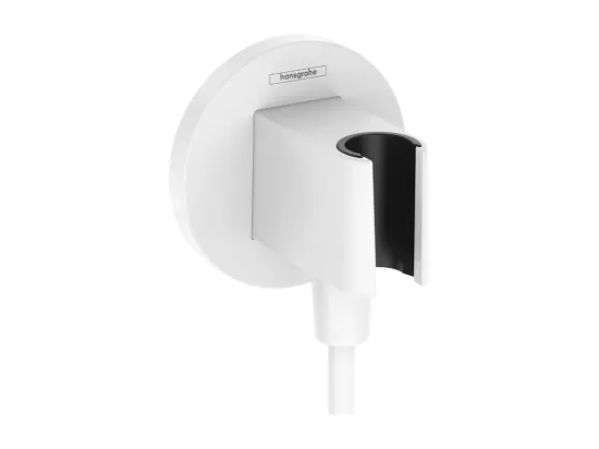 Support pommeau de douche HANSGROHE FixFit S blanc mat