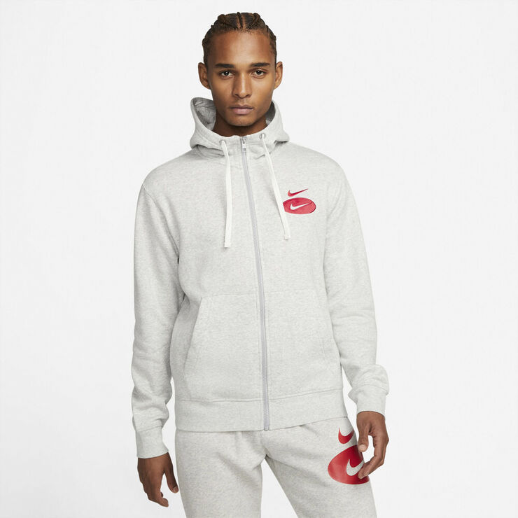 Nike Sportswear Swoosh League Fleece Haettetroje Grå