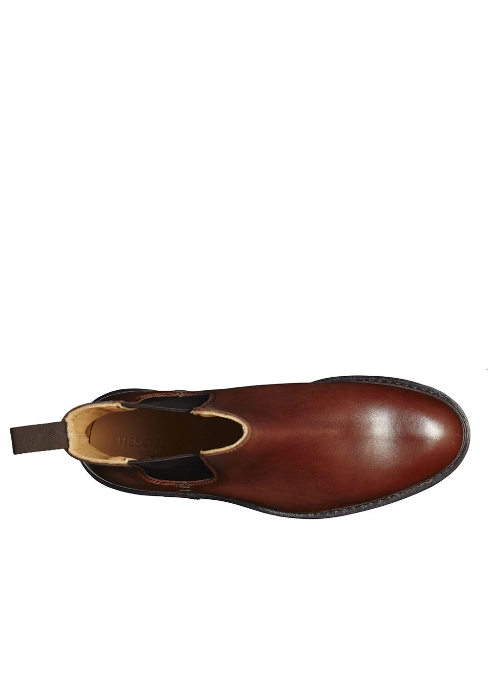 CHELSEA BOOTS TREMPLE CUIR HAVANNE