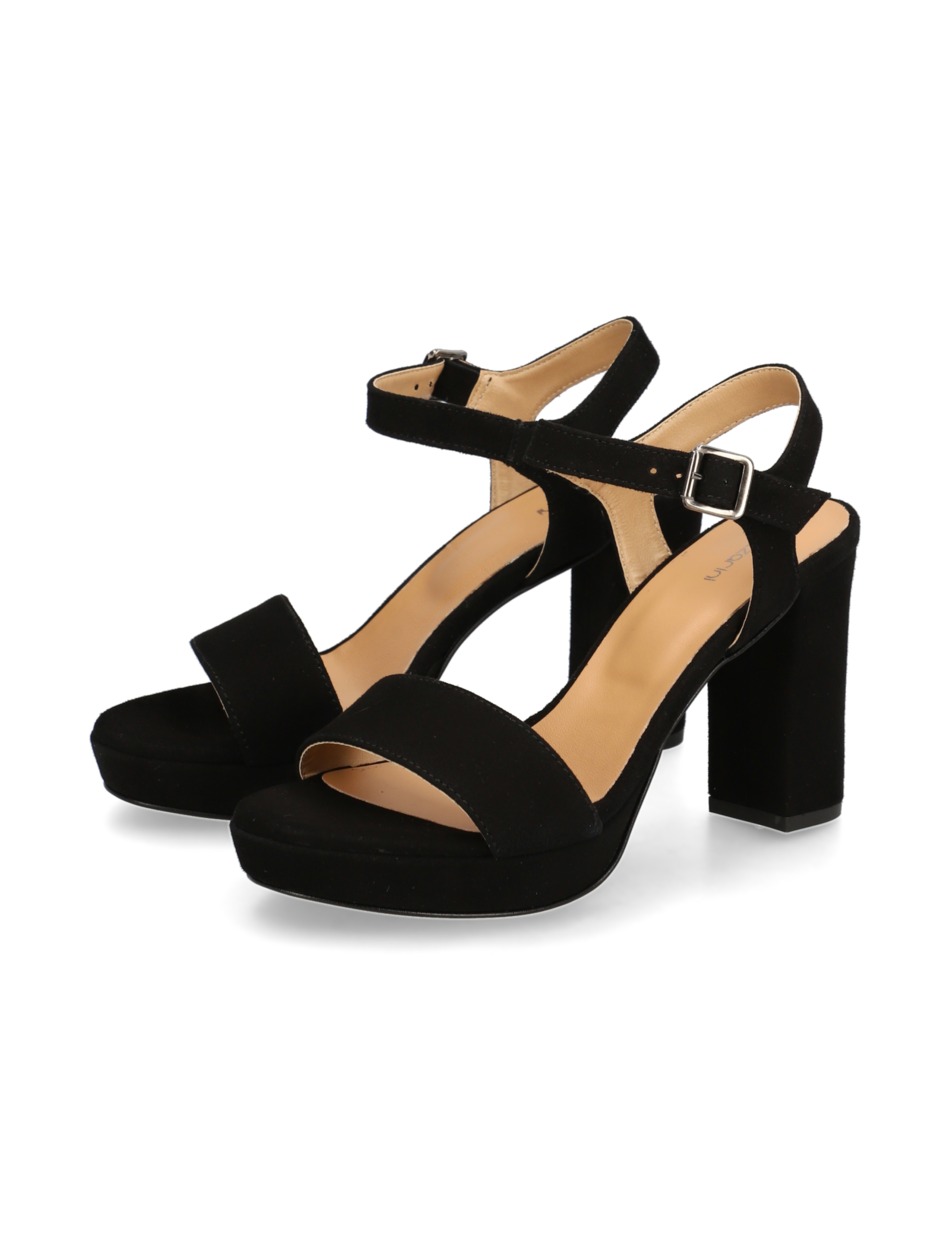 Veloursleder Sandale