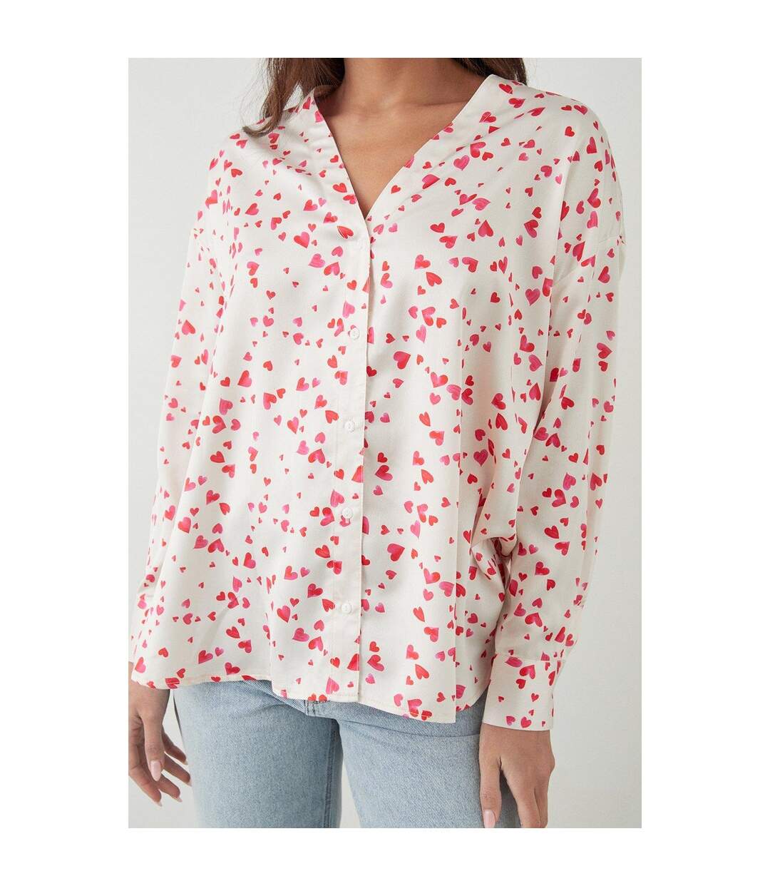 Dorothy Perkins - Chemisier - Femme (Blanc cassé) - UTDP1798