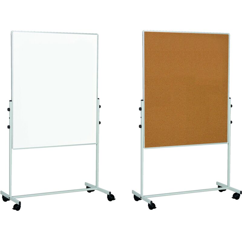 Paperboard - chevalet mobile à paperboard double face Duo Bi-Office