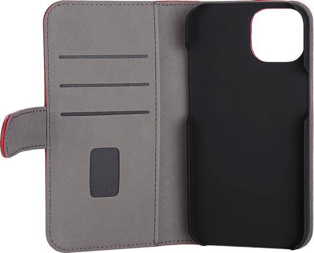 Gear iPhone 14 Wallet telefonetui (rødt)