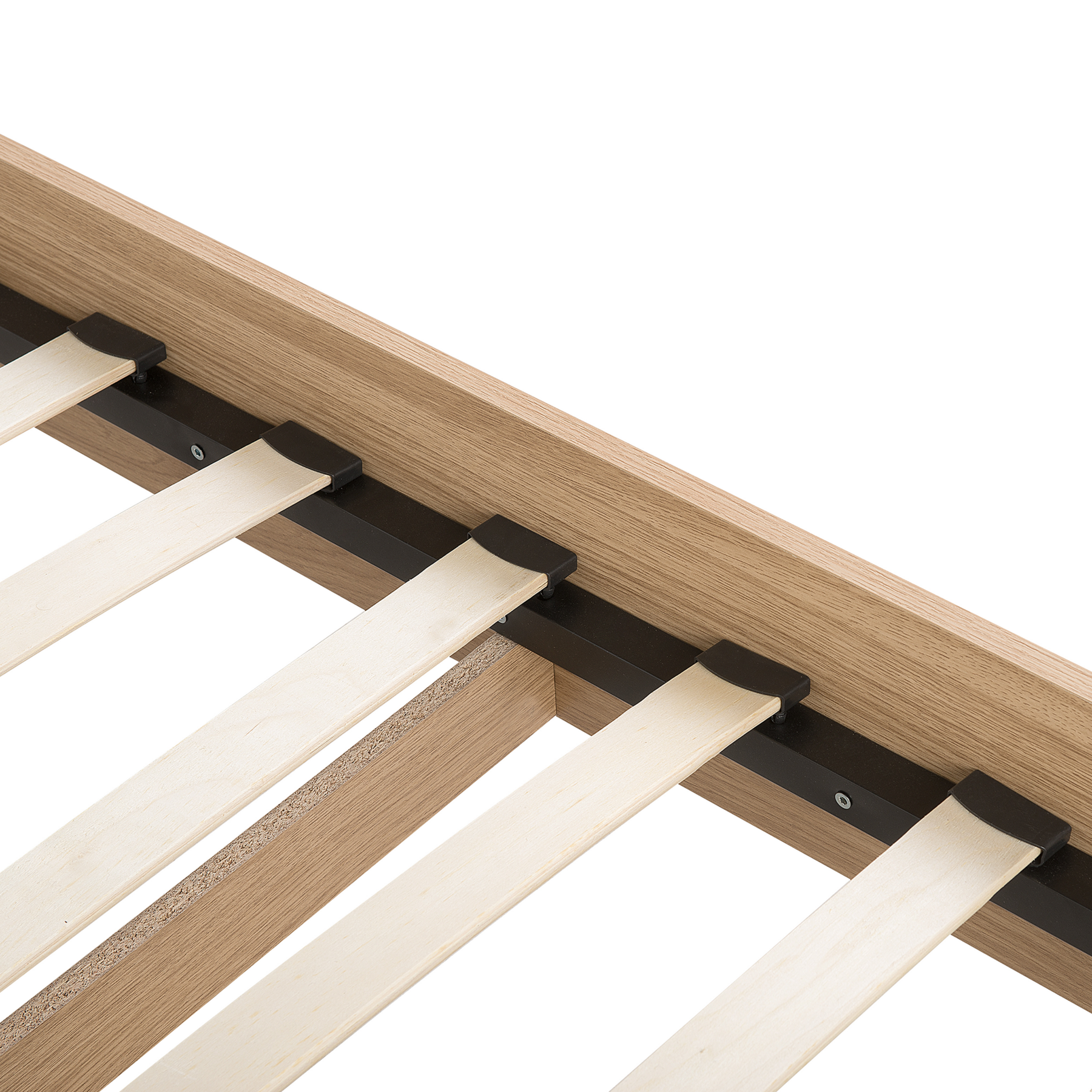 Beliani - SERRIS - Bed - Lichtbruin|Wit - 180 x 200 cm - MDF