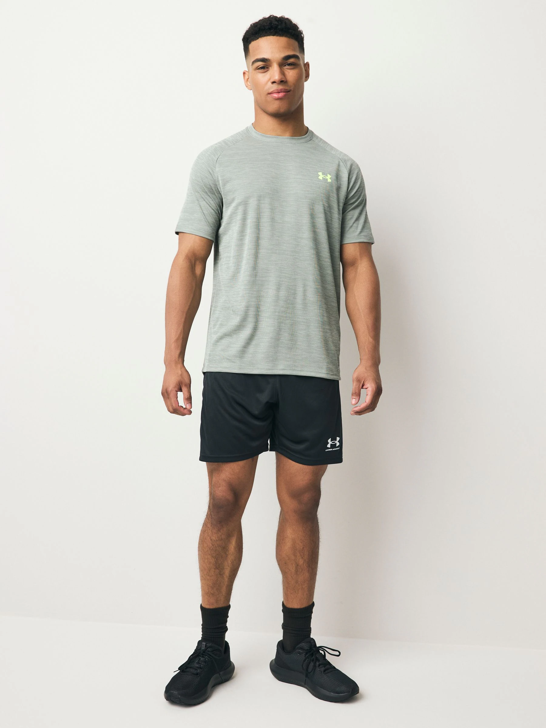 Zwart/wit - Under Armour Challenger gebreide short