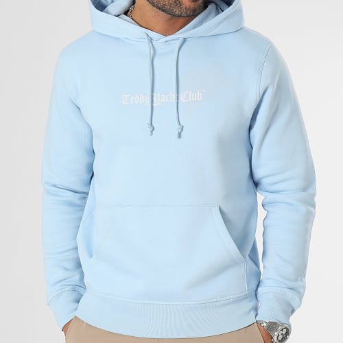 Sweat Capuche Damier Paris Blue Bleu Clair