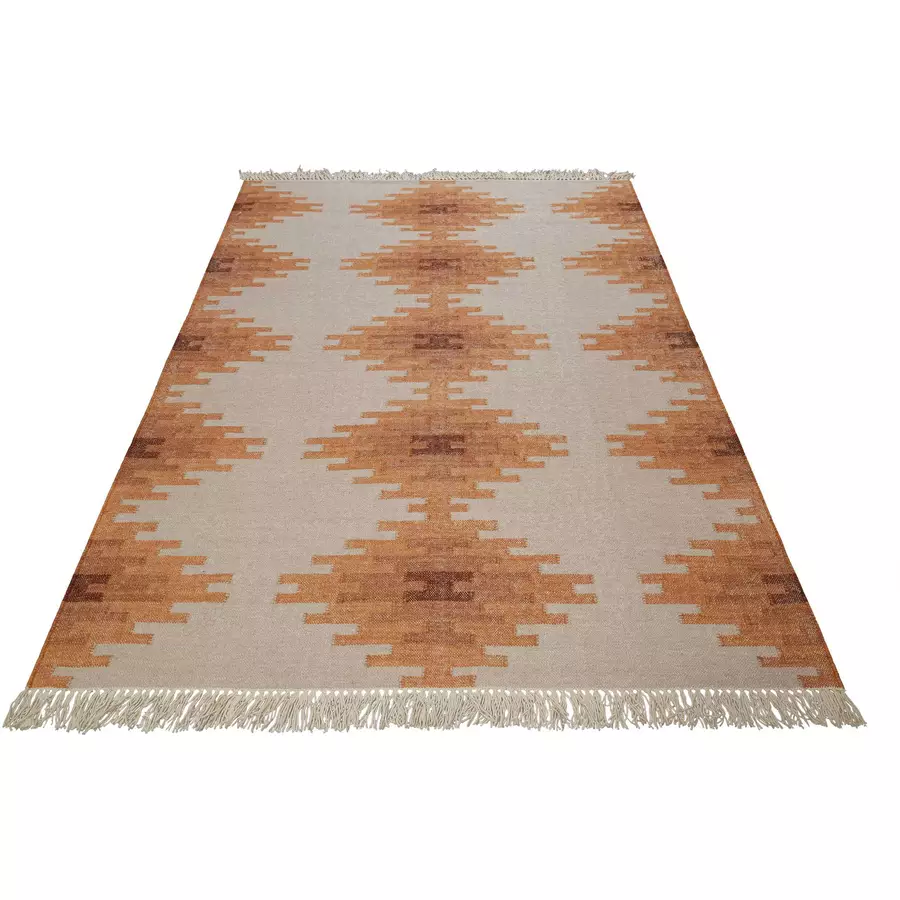 Green Looop Handweb-Teppich Belle beige