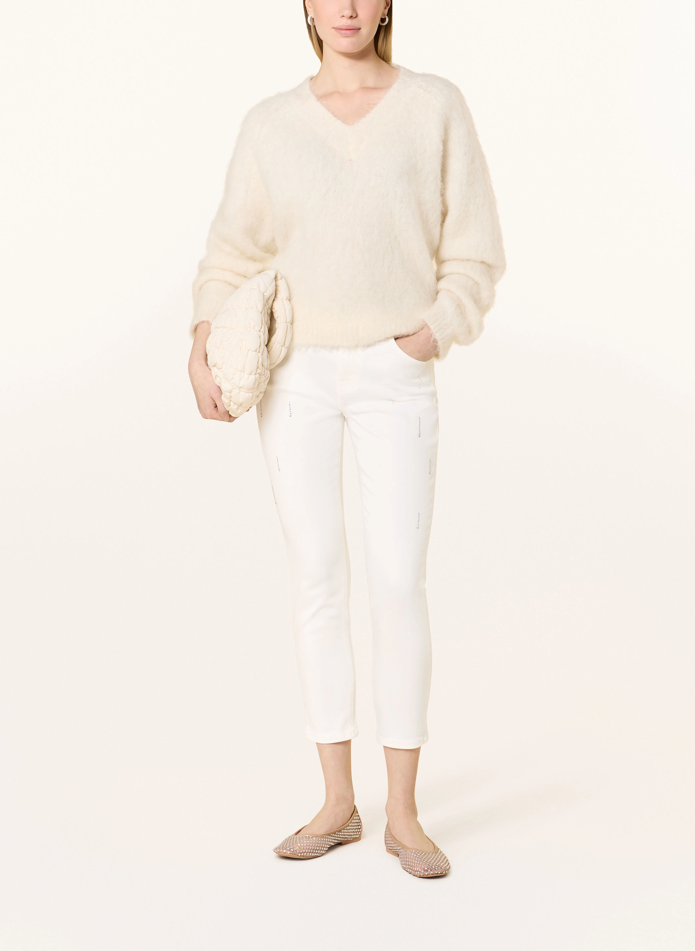 monari Skinny Jeans mit Schmucksteinen