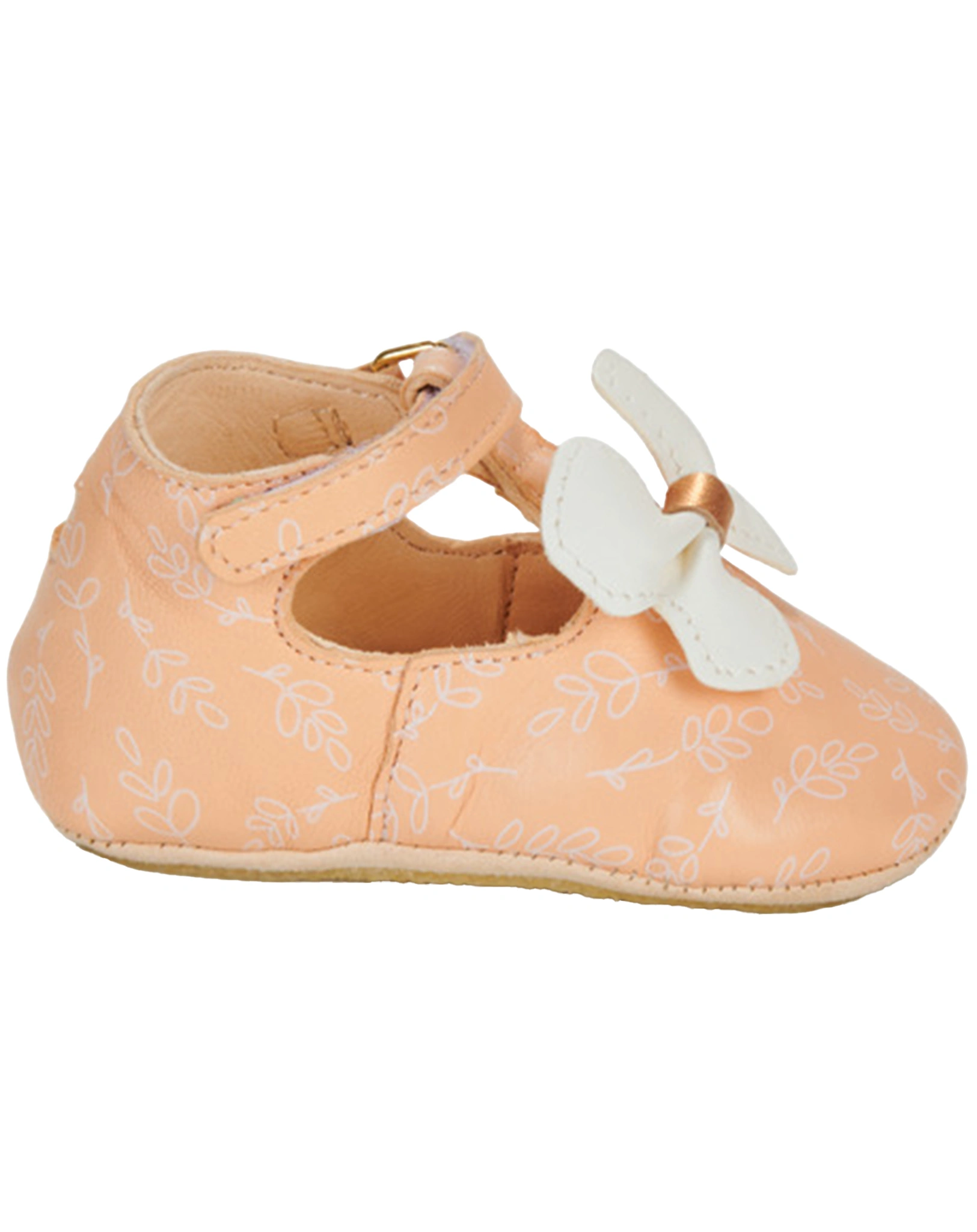 Krabbelschuhe MY LILLYP PAPILLON VOLANT LAVENDEL in abricot