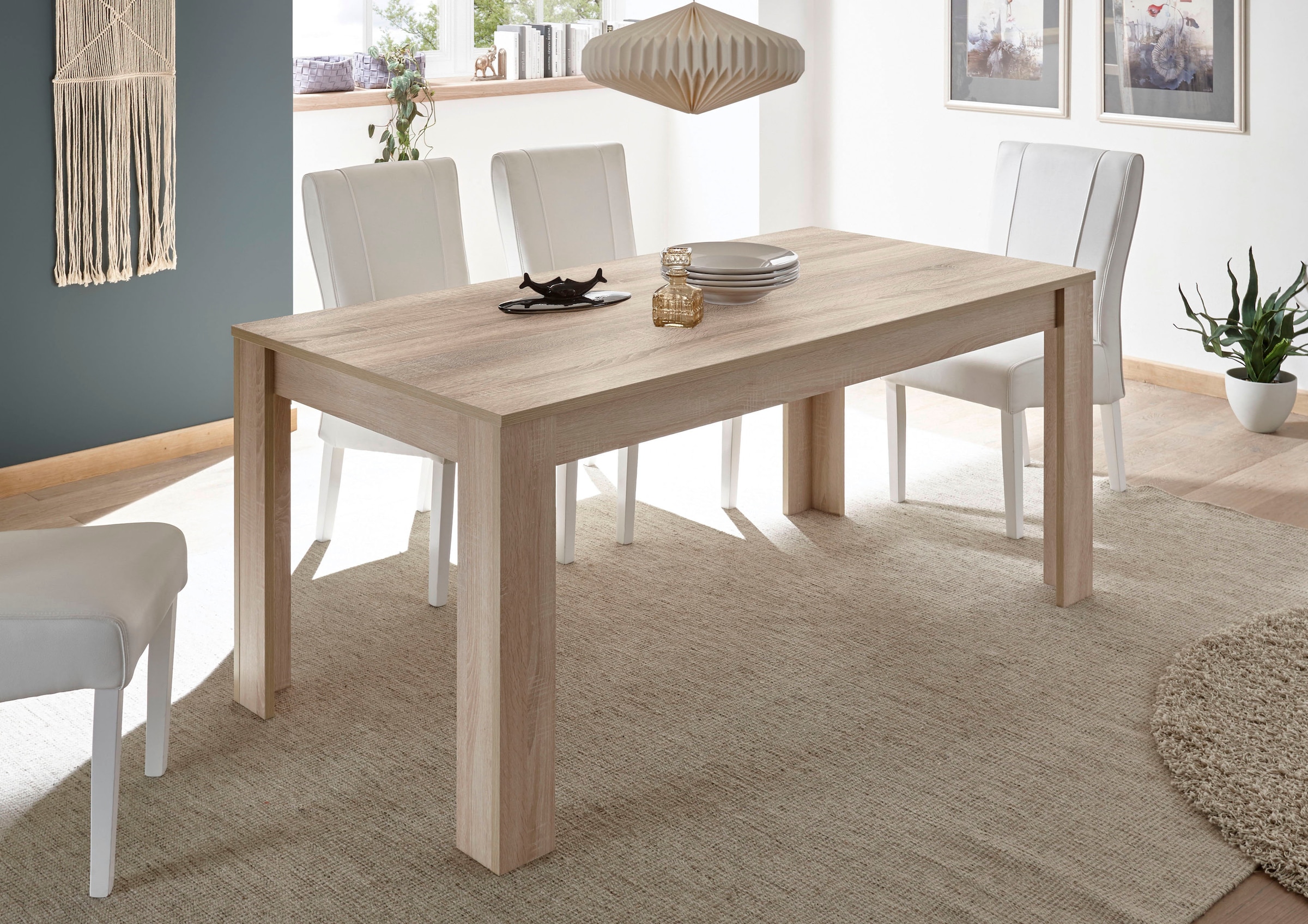 INOSIGN Esstisch »Rustica« , Breite 180 cm, erweiterbar durch Ansteckplatte