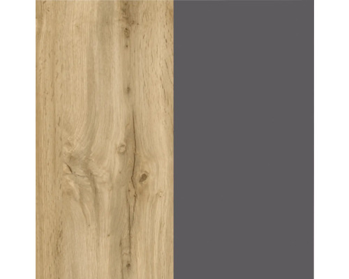 Held Furniture keukenblok met apparatuur PISA 390 cm wild eiken mat gedemonteerd omkeerbaar model 1129.6310