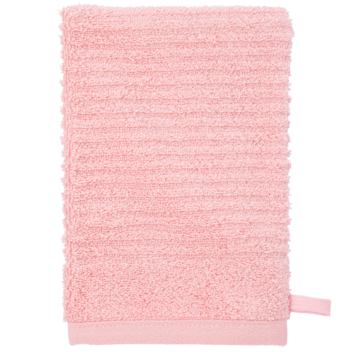My Home Waschhandschuh mit Rippstruktur rosa