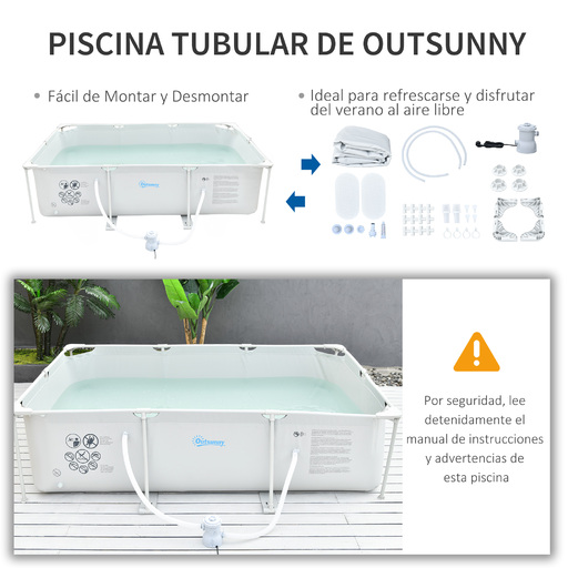 Piscina removível Outsunny