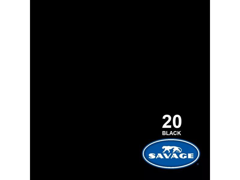 Savage Hintergrund Papier 2.18 x 11 m Black Das Hintergrundpapier von Savage