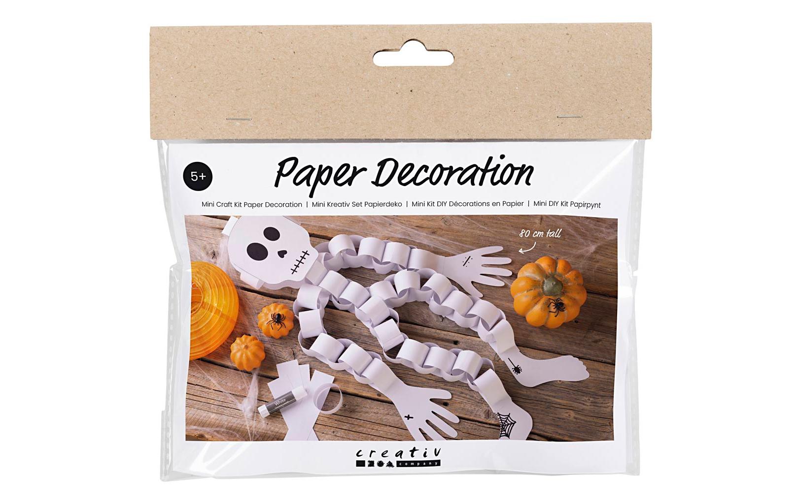 Bastelset Halloween SkelettPapierdeko