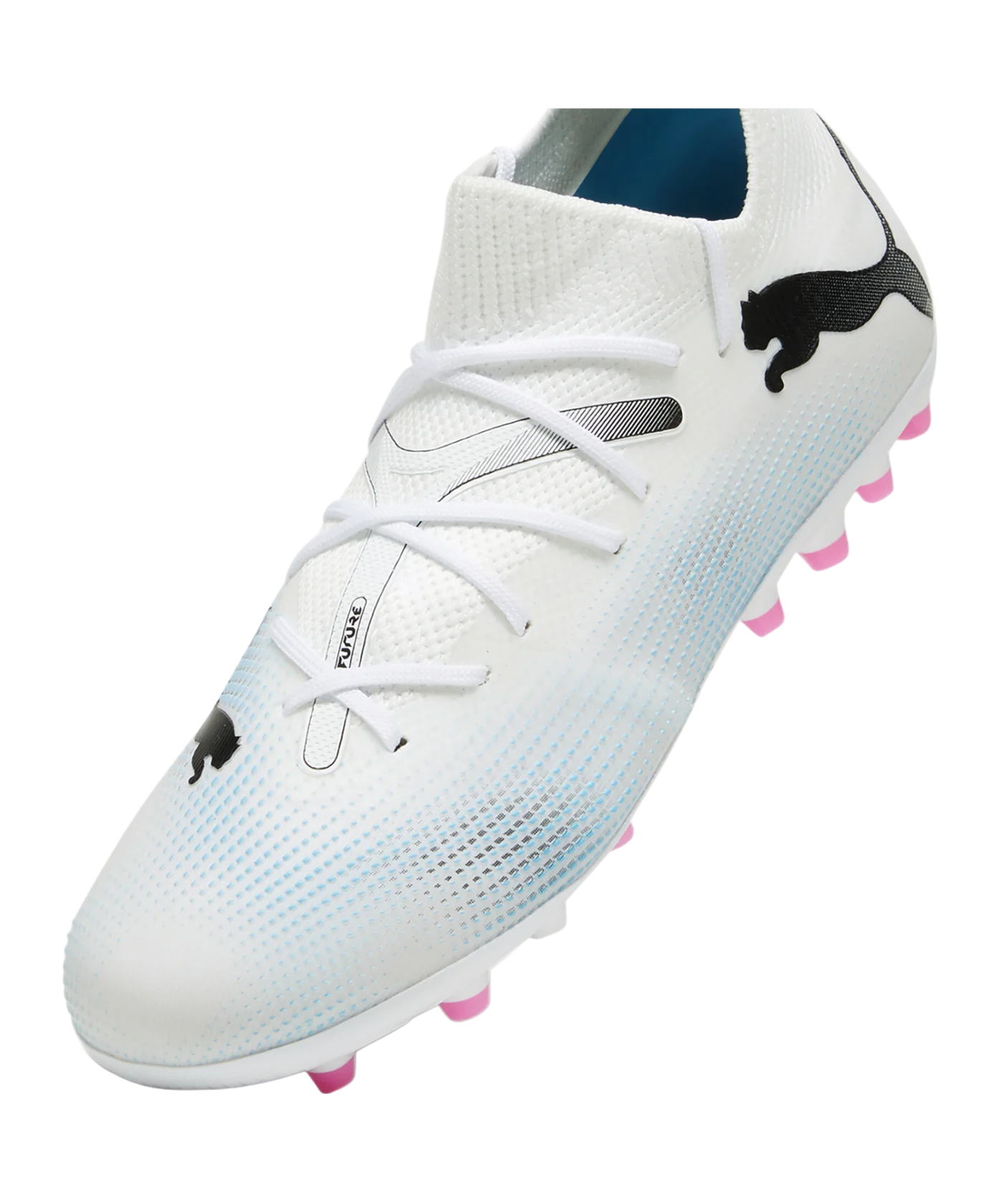 PUMA FUTURE 7 Match MG Phenomenal Jr Kids Weiss Schwarz Pink F01