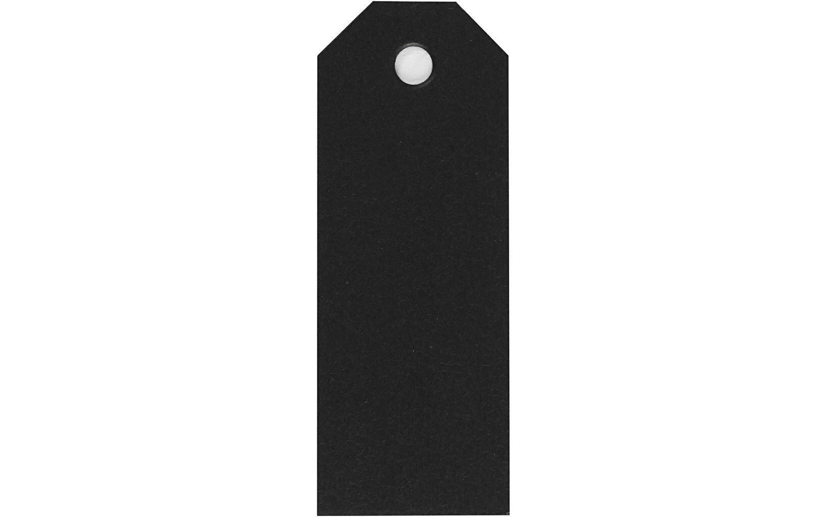 Geschenkanhänger Manila Tags, 3 x 8 cm, 20 Stück, SchwarzAufhängeetiketten mit feiner geprägter Textur