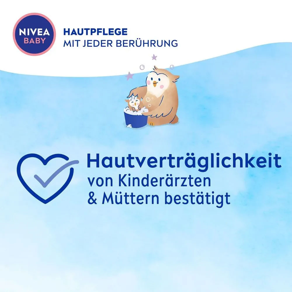 (200ml) Gute Nacht Bad & Shampoo Baby Pflege Duschgel mit Mandelöl / Vitamine (80546)