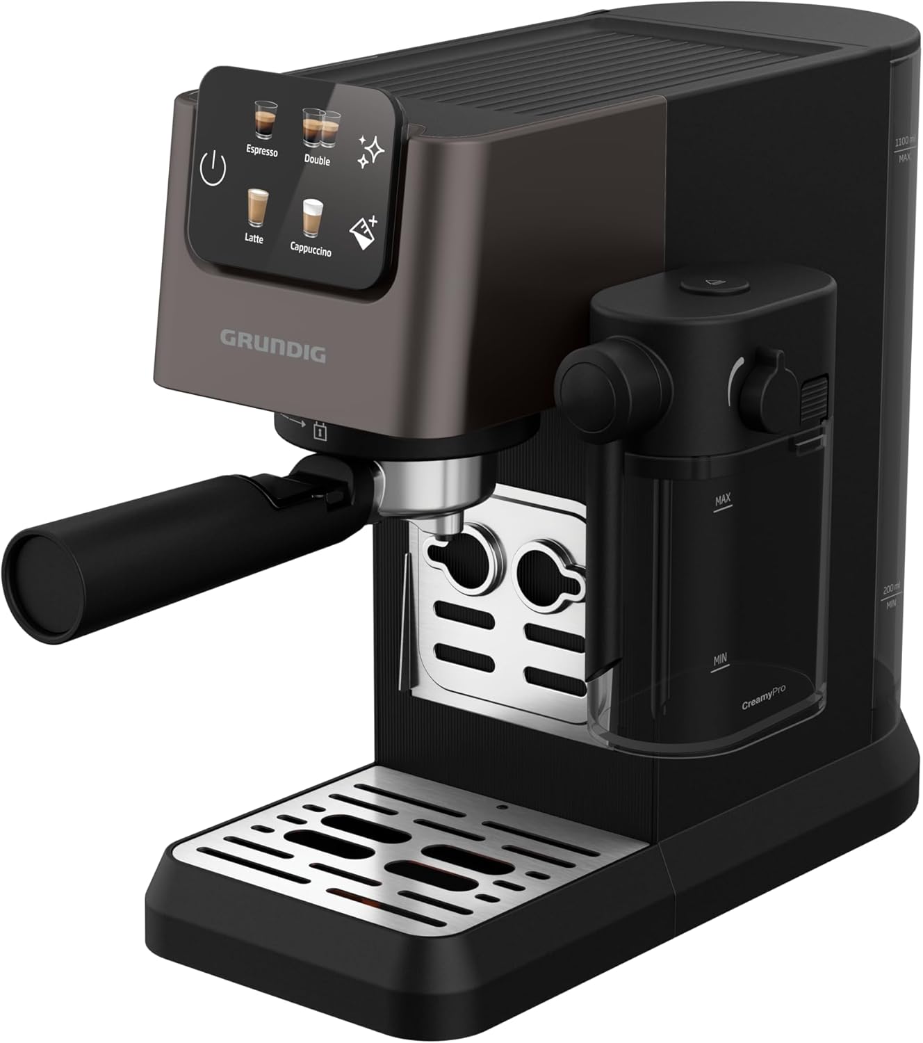 De'Longhi Dedica Style EC685.M, Machine à Expresso avec Buse à Mousse de Lait Professionnelle, Seulement 15 cm de Large, Réservoir de 1 L, Boîtier en Métal, Compatible avec les Dosettes E.S.E, Métal