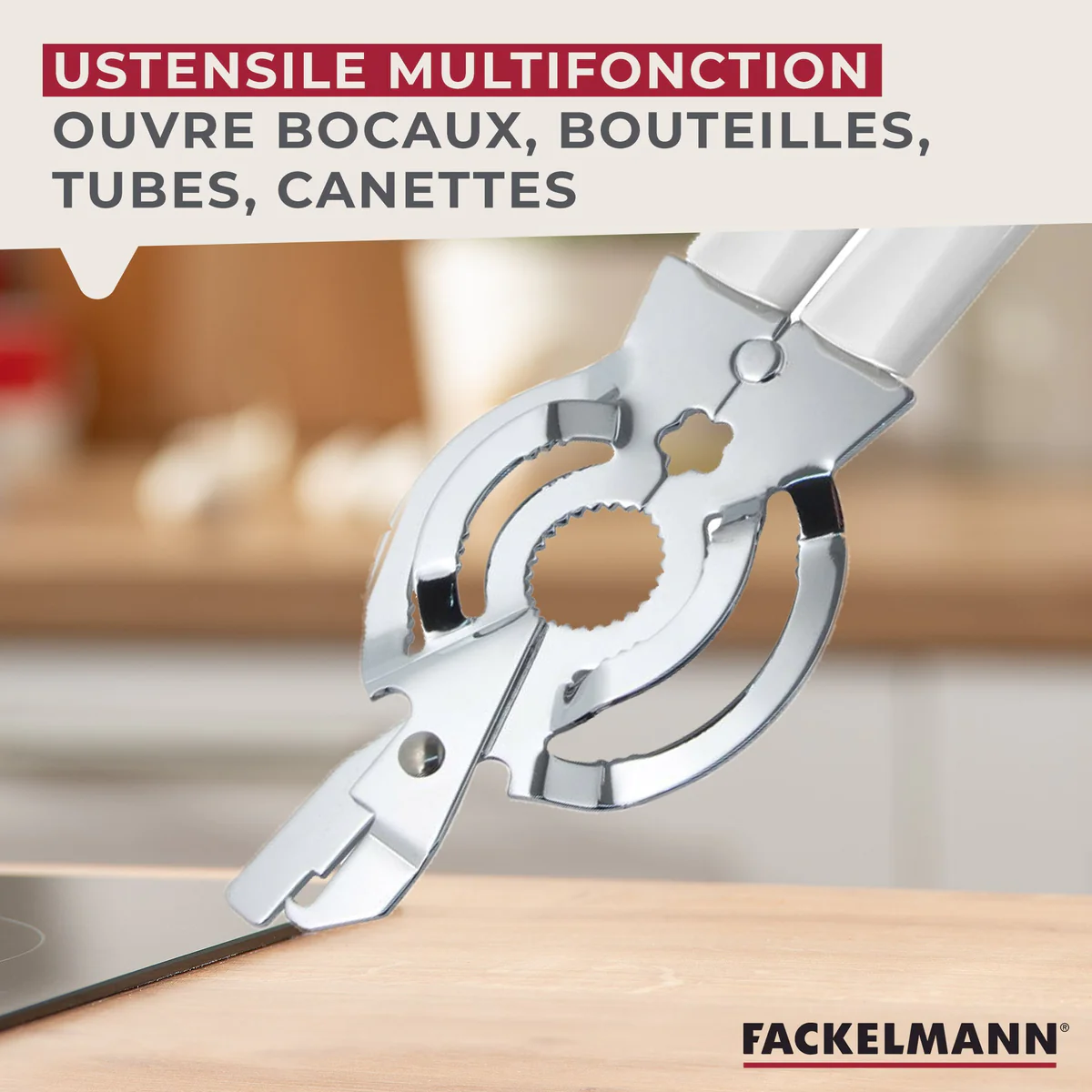 Ouvre bocal manuel multifonction 27 cm Fackelmann Arcadalina Fackelman