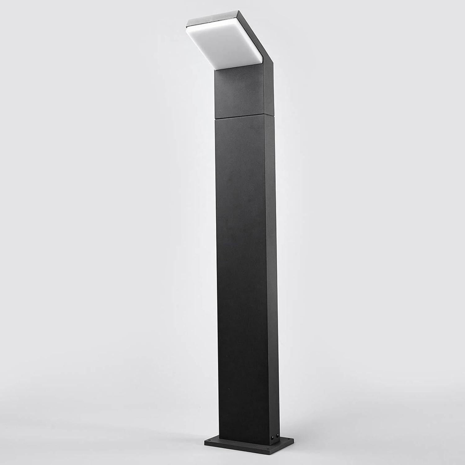 Arcchio LED Außenleuchte Yolena (Modern) in Schwarz aus Aluminium (1 flammig,) - Wegeleuchte Pollerleuchte Wegelampe Sockelleuchte