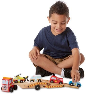 Melissa & Doug Utrykningskjøretøy Lekesett