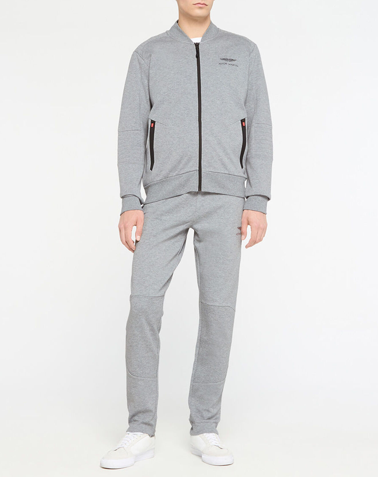 Hackett London Sweat Motard Aston Martin Racing gris clair