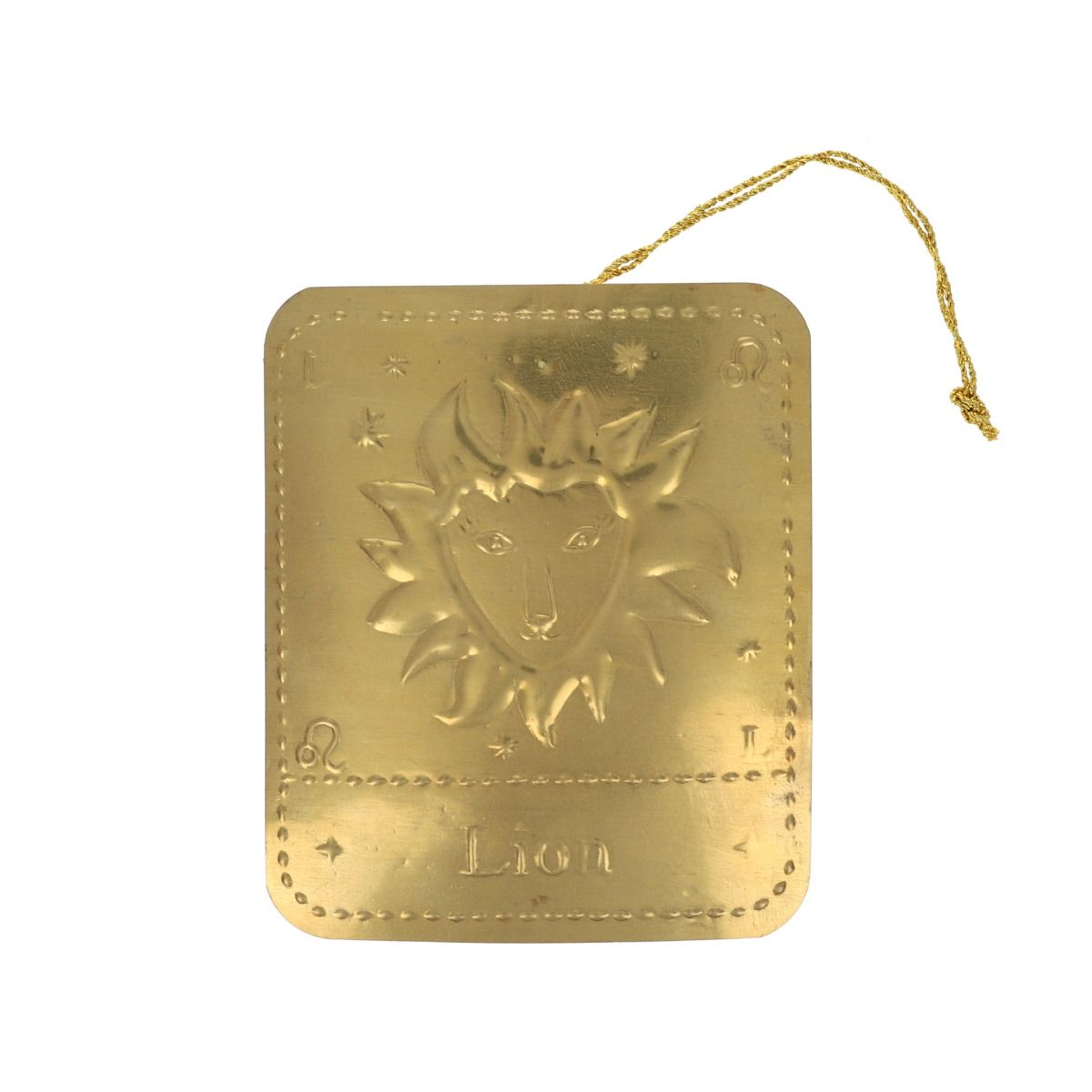 Plaque laiton astrologie Lion Atelier jasmin