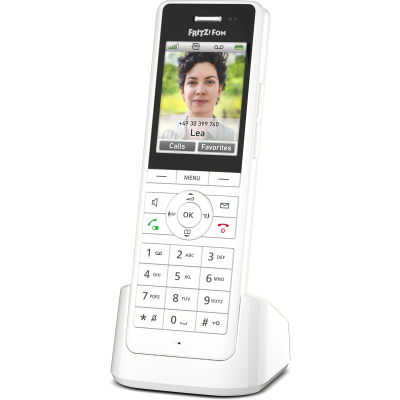 Fon FRITZ! X6 Téléphone DECT Identification de l'appelant Blanc
