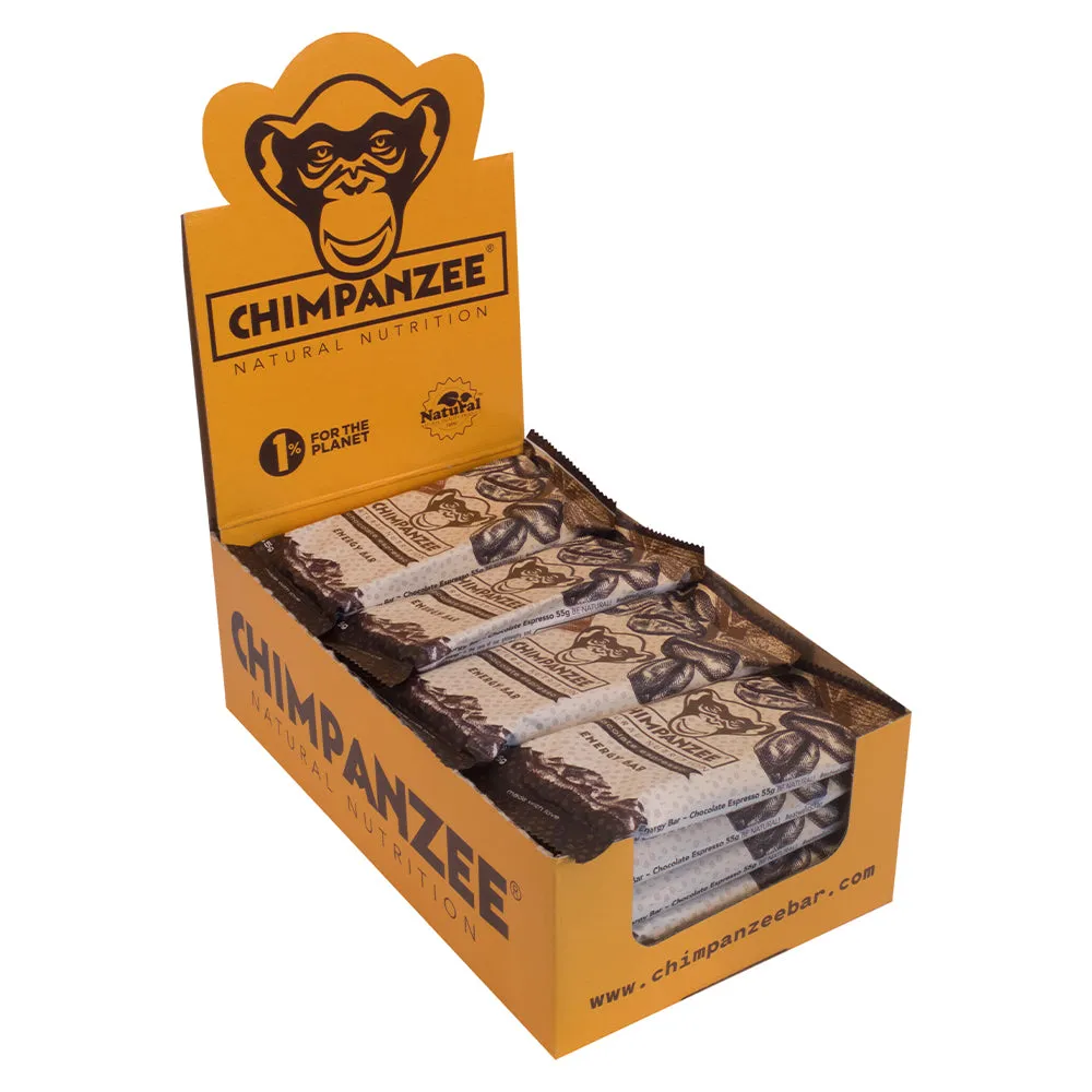 Chimpanzee -  Riegel Energy Bar Schokolade Espresso 20 Stück