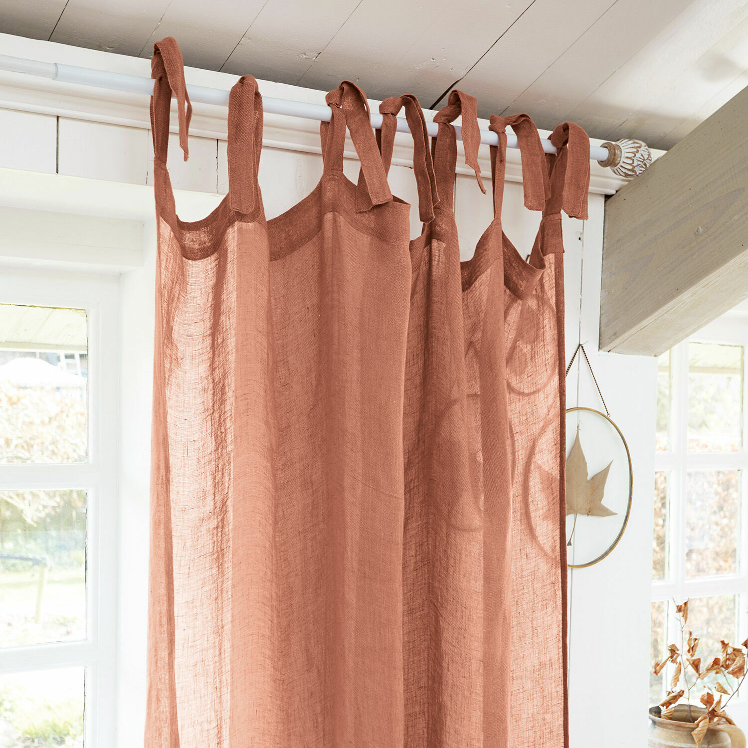 Gardine 2er Set Lyon orange