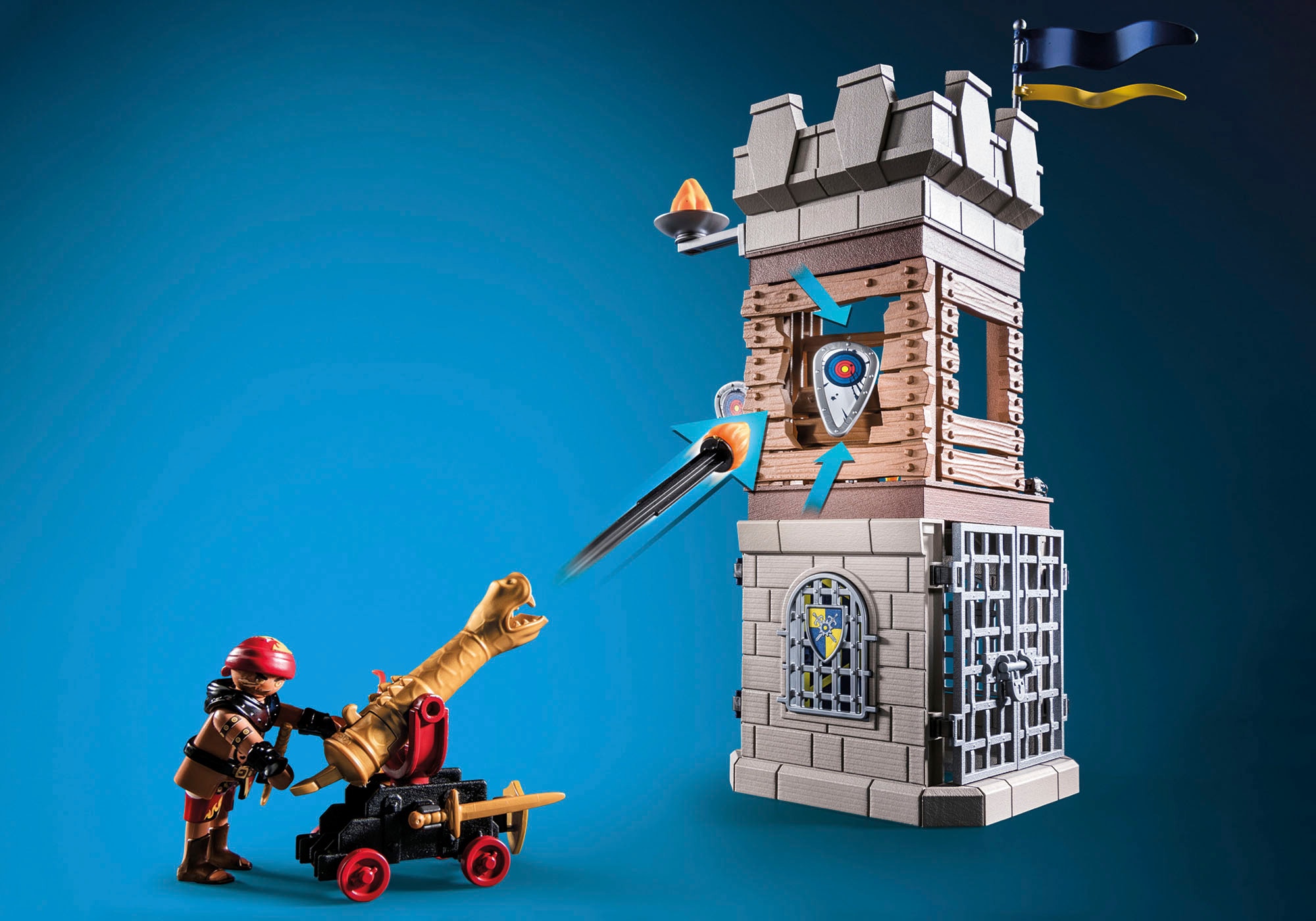 Playmobil® Konstruktions-Spielset »Novelmore vs. Burnham Raiders - Turnierarena (71298), Novelmore« Made in Germany