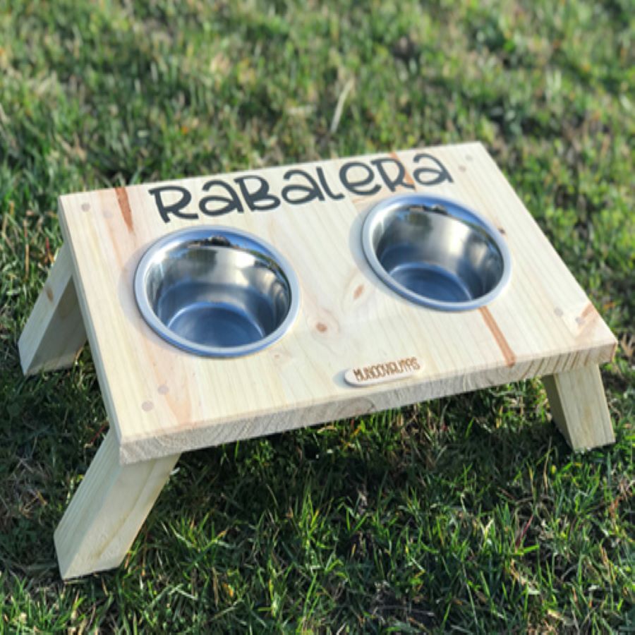 Comedouro para cães Mundo Virutas duplo creta