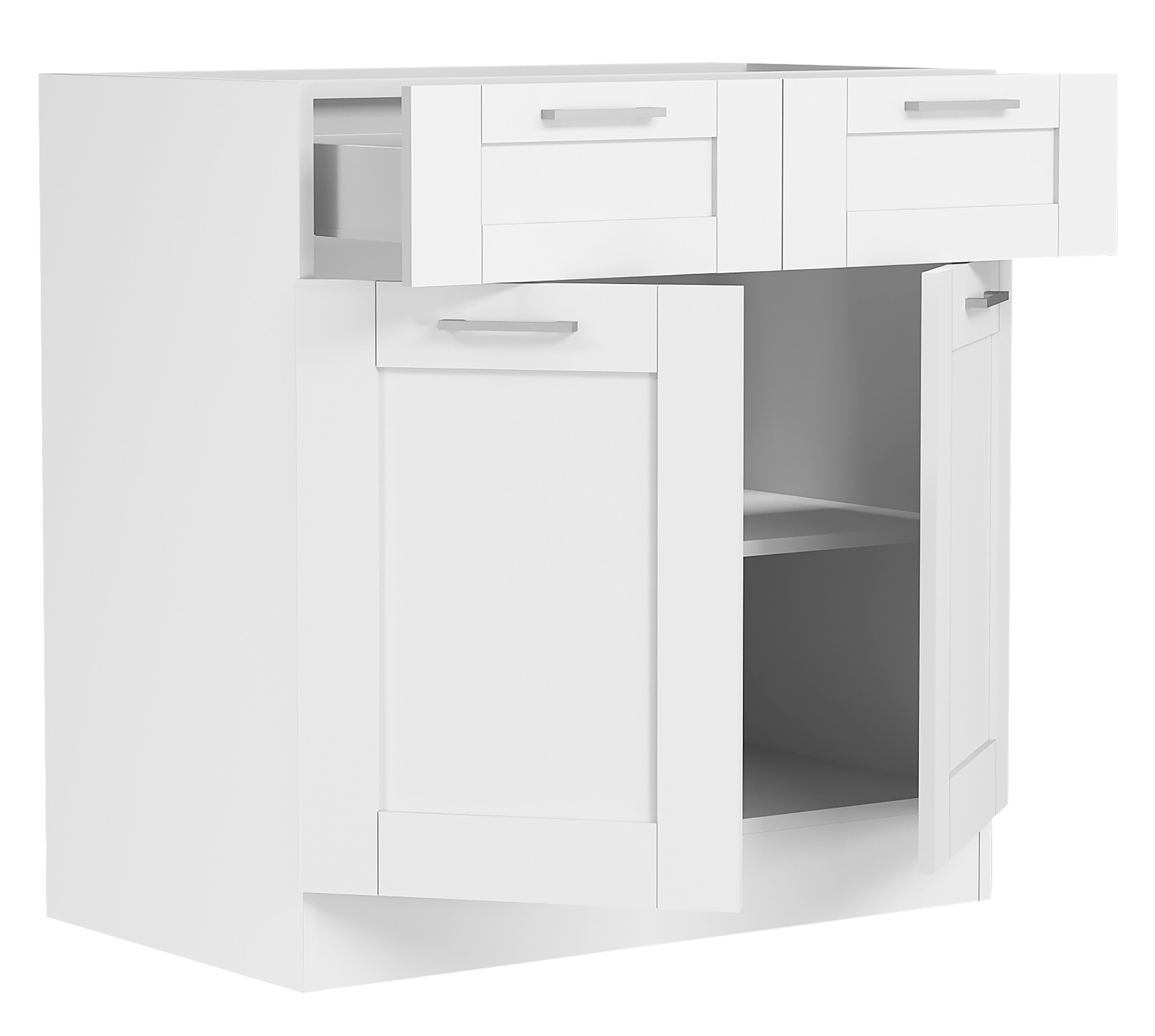 VCM Küchenschrank Breite 80 cm Schublade Unterschrank Küche Küchenmöbel Landhaus Colura