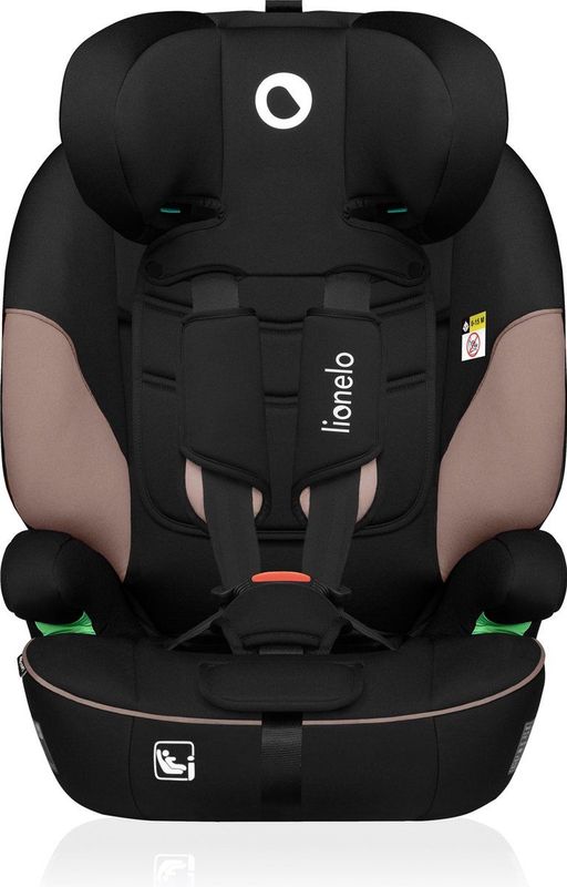 Lionelo Levi - i-Size Autostoeltje - Groep 1-2-3 - 5-punts gordel - 76-150cm 9-36kg - Memory Foam - Versterkte hoofdsteun