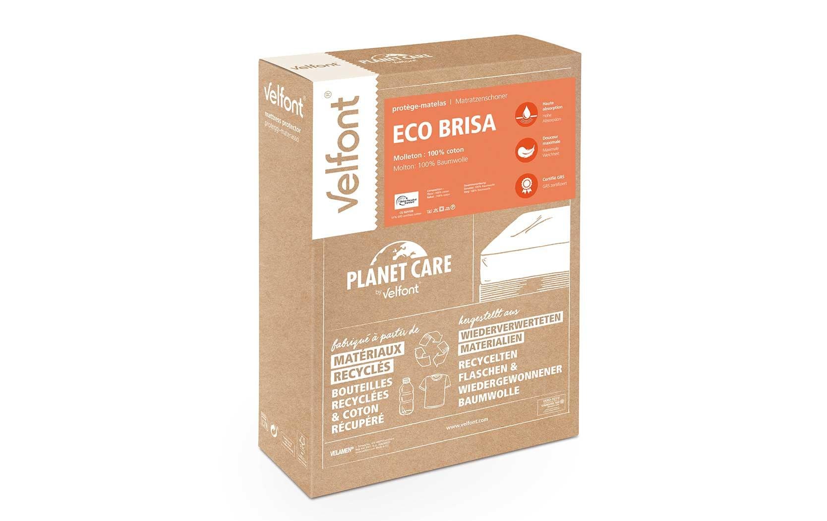 Fixmolton Eco Brisa 180 x 200 cm, WeissWeicher Fleece- Matratzenschoner