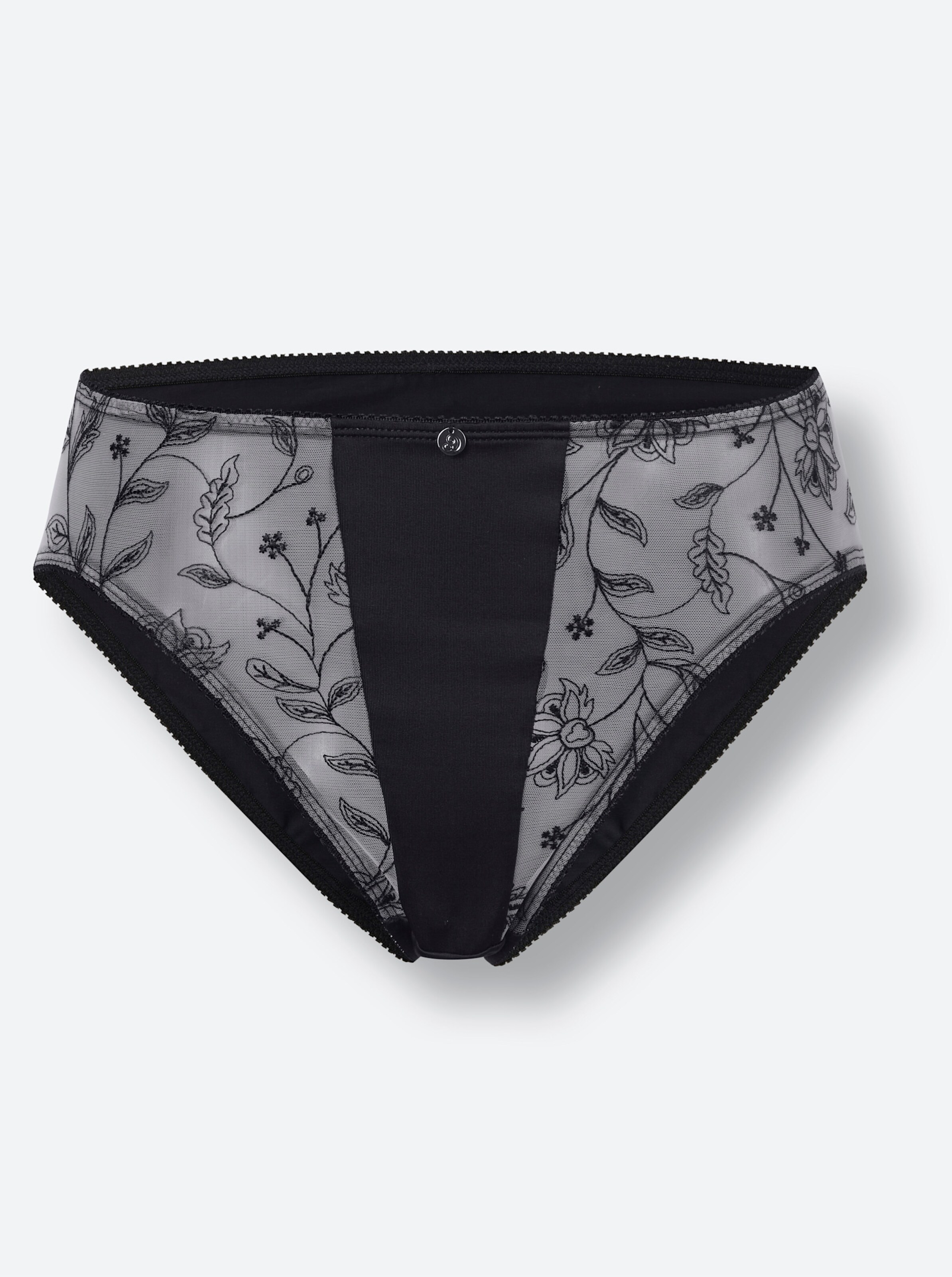 wäschepur Jazzpants in schwarz-elfenbein