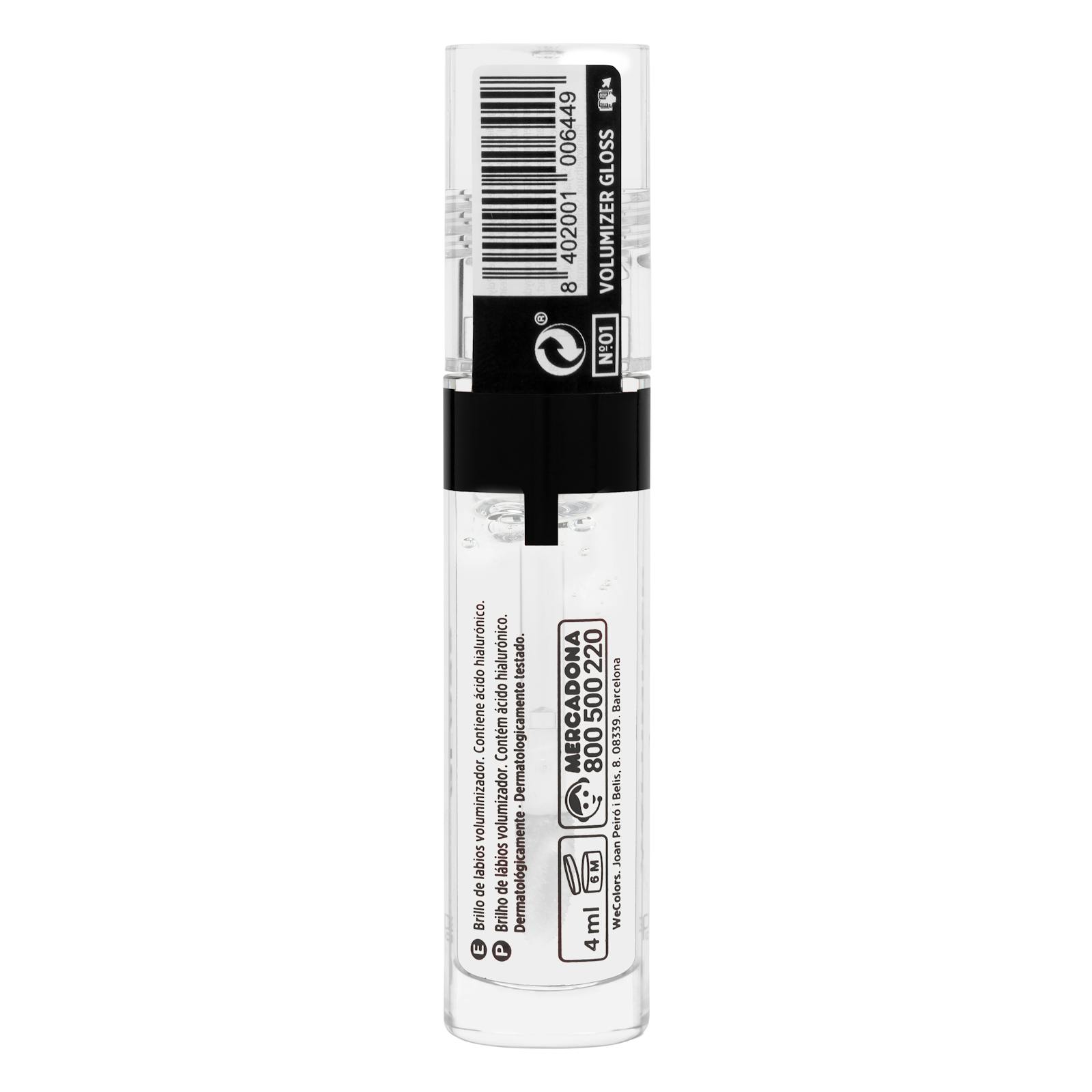 Gloss à lèvres Deliplus Volumizer Gloss 01 Transparent