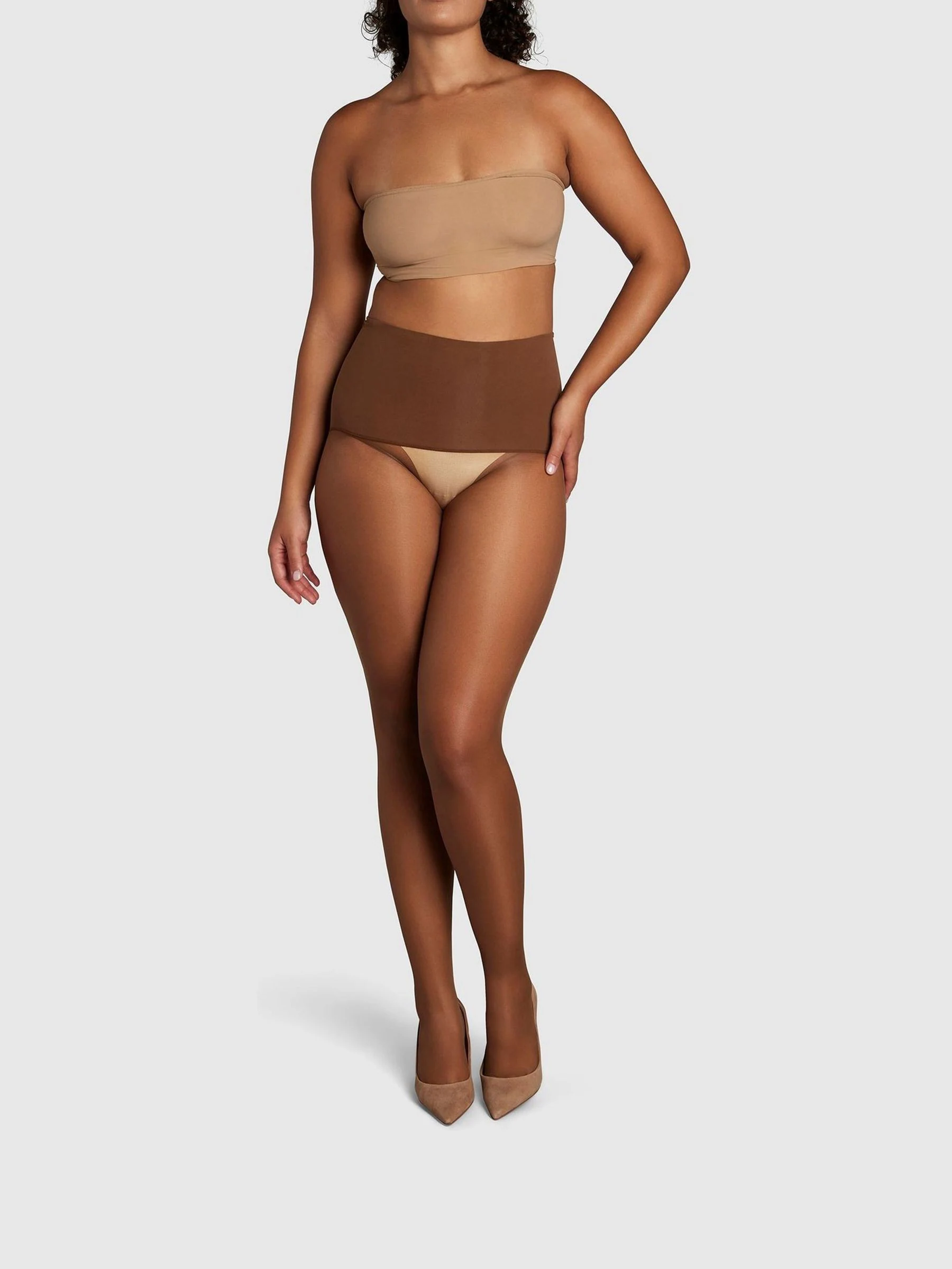 Nude 5 - Heist 18 denier doorschijnende panty's