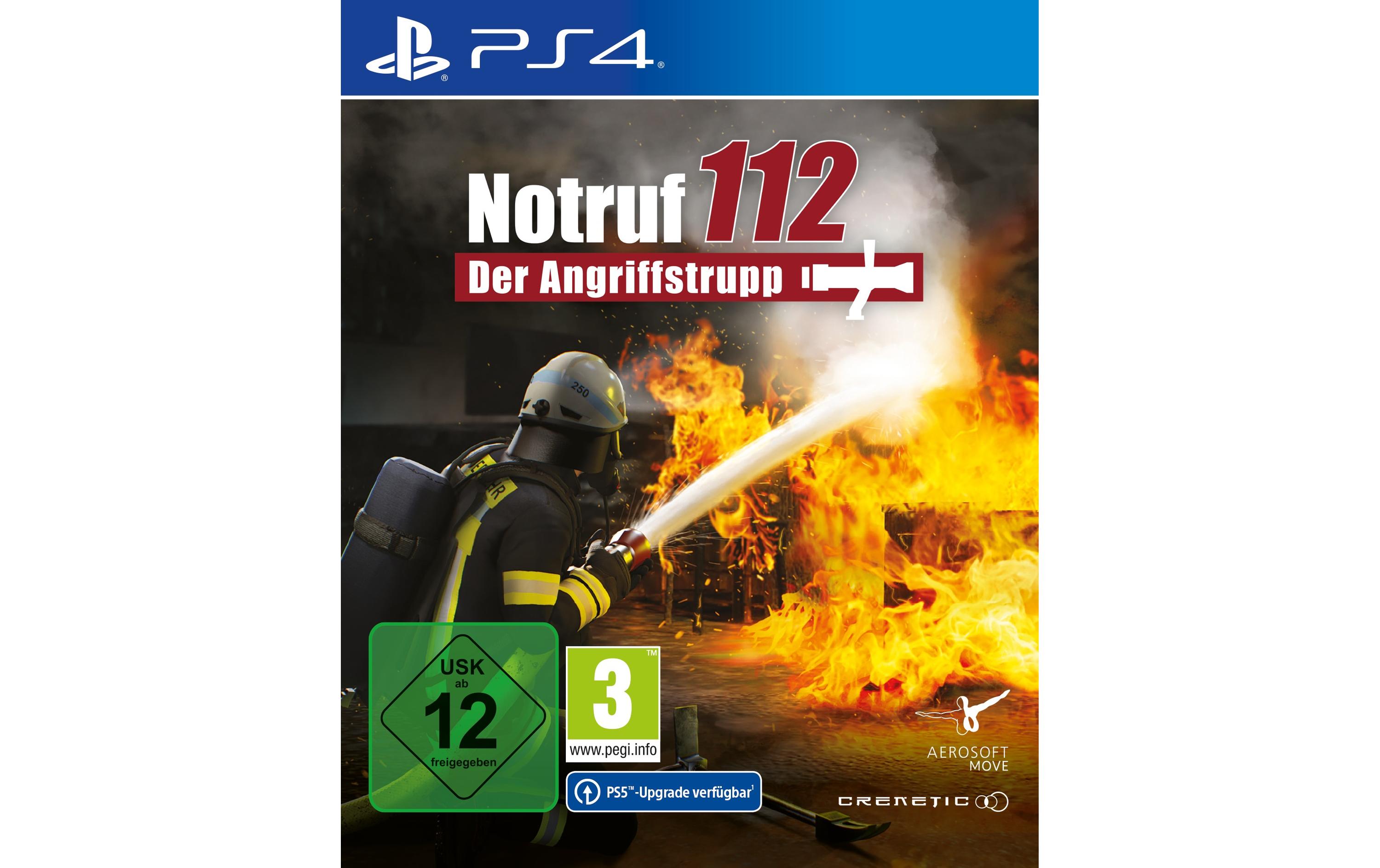 Notruf 112 - Der AngriffstruppFeuerwehrsimulationsspiel für die PlayStation 4