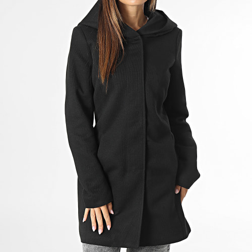Manteau Zippée Capuche Femme Sedona Noir