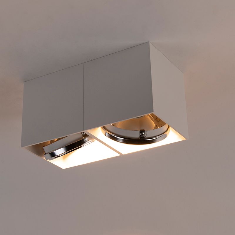 Design spot wit rechthoekig 2-lichts - Box