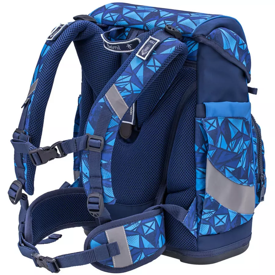 Belmil Schulranzen Premium Smarty Plus Set 5-teilig Glacier Blue