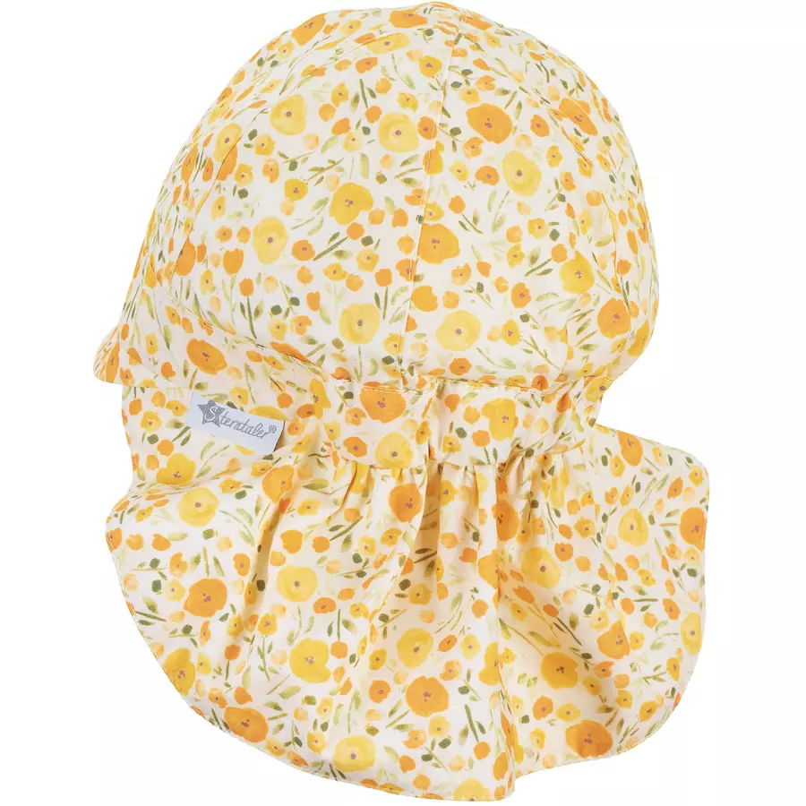 Sterntaler Schirmmütze mit Nackenschutz gelb