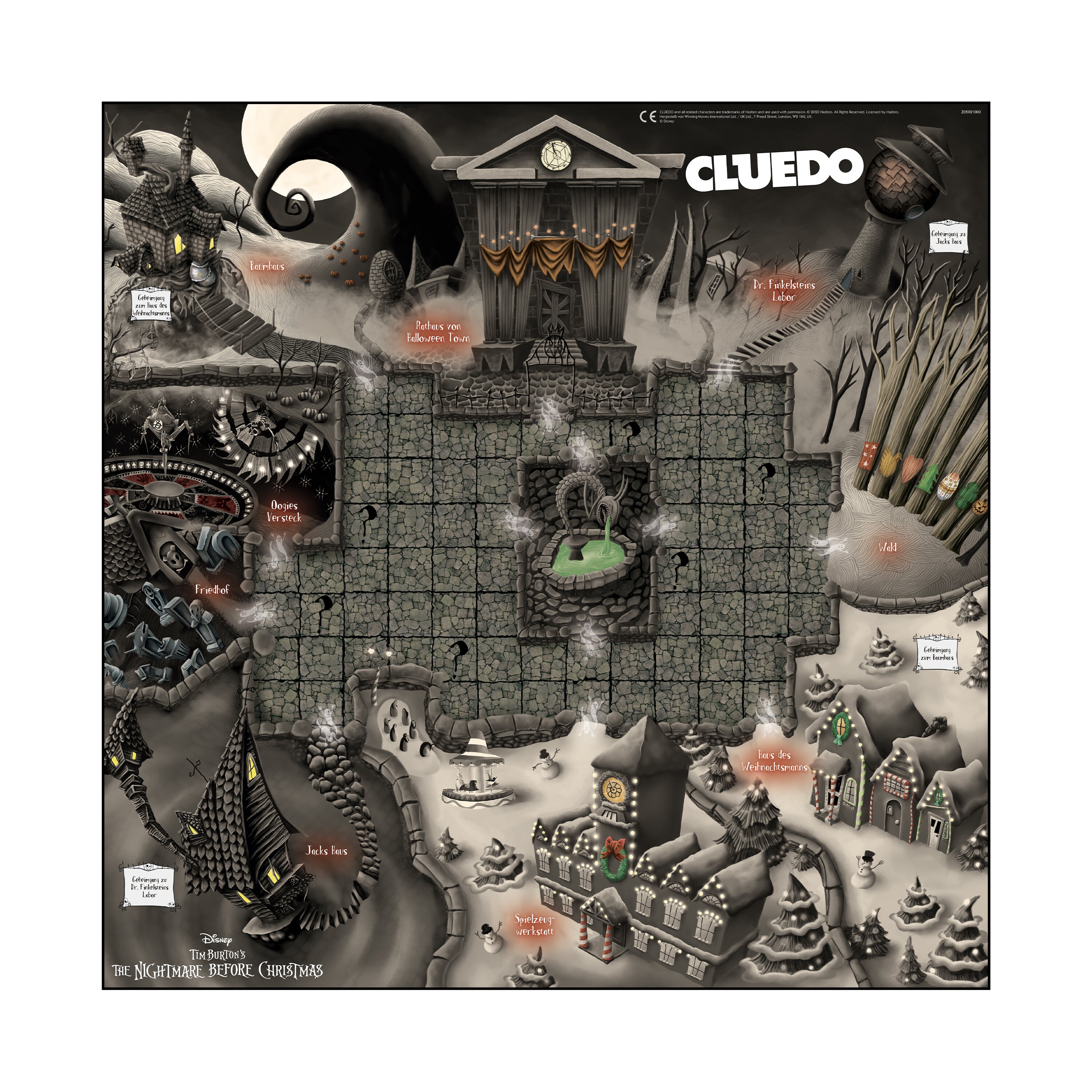 Cluedo Nightmare before Christmas Edition Spiel Gesellschaftsspiel Brettspiel deutsch