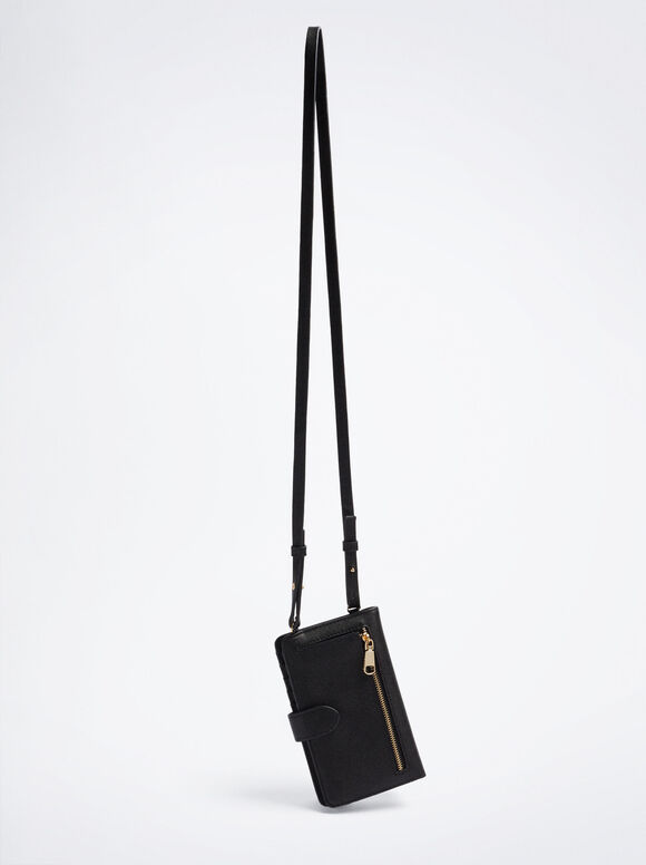 Bolsa Para Móvil Con Bandolera - Negro