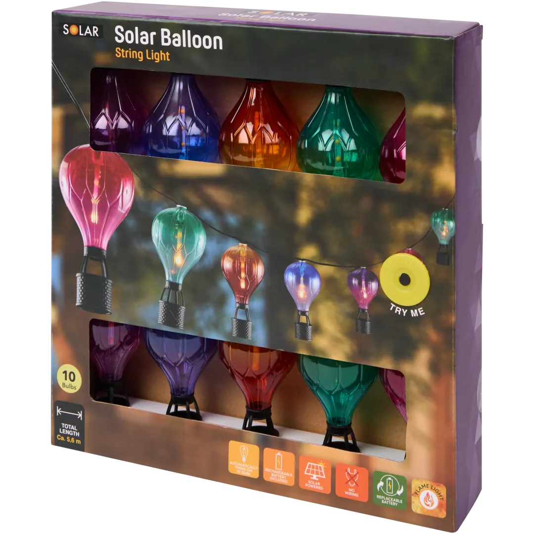 Guirlande lumineuse avec ballons Solar